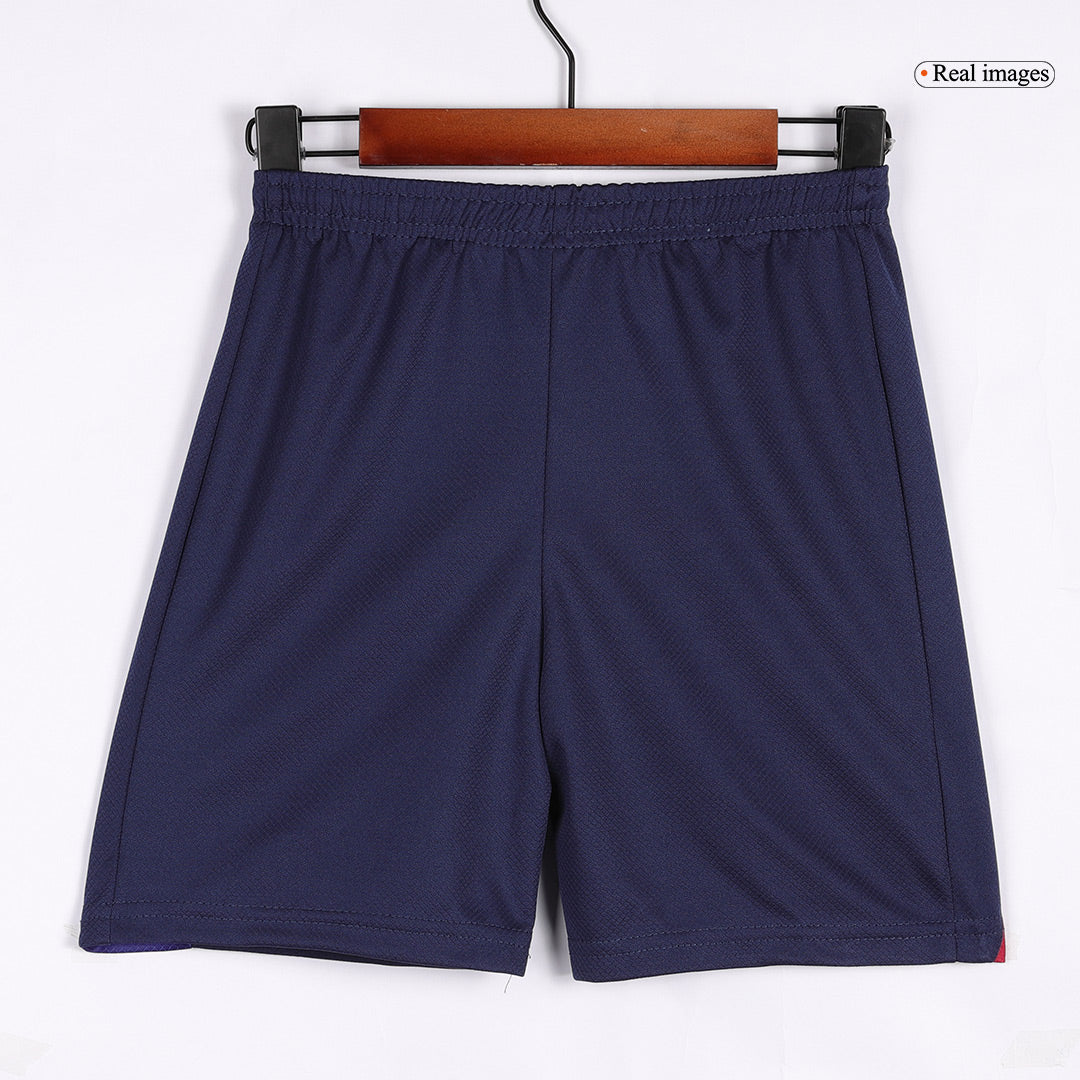 Maillot domicile Barcelone 2024/25 pour enfant (maillot + short), logo Spotify sans texte