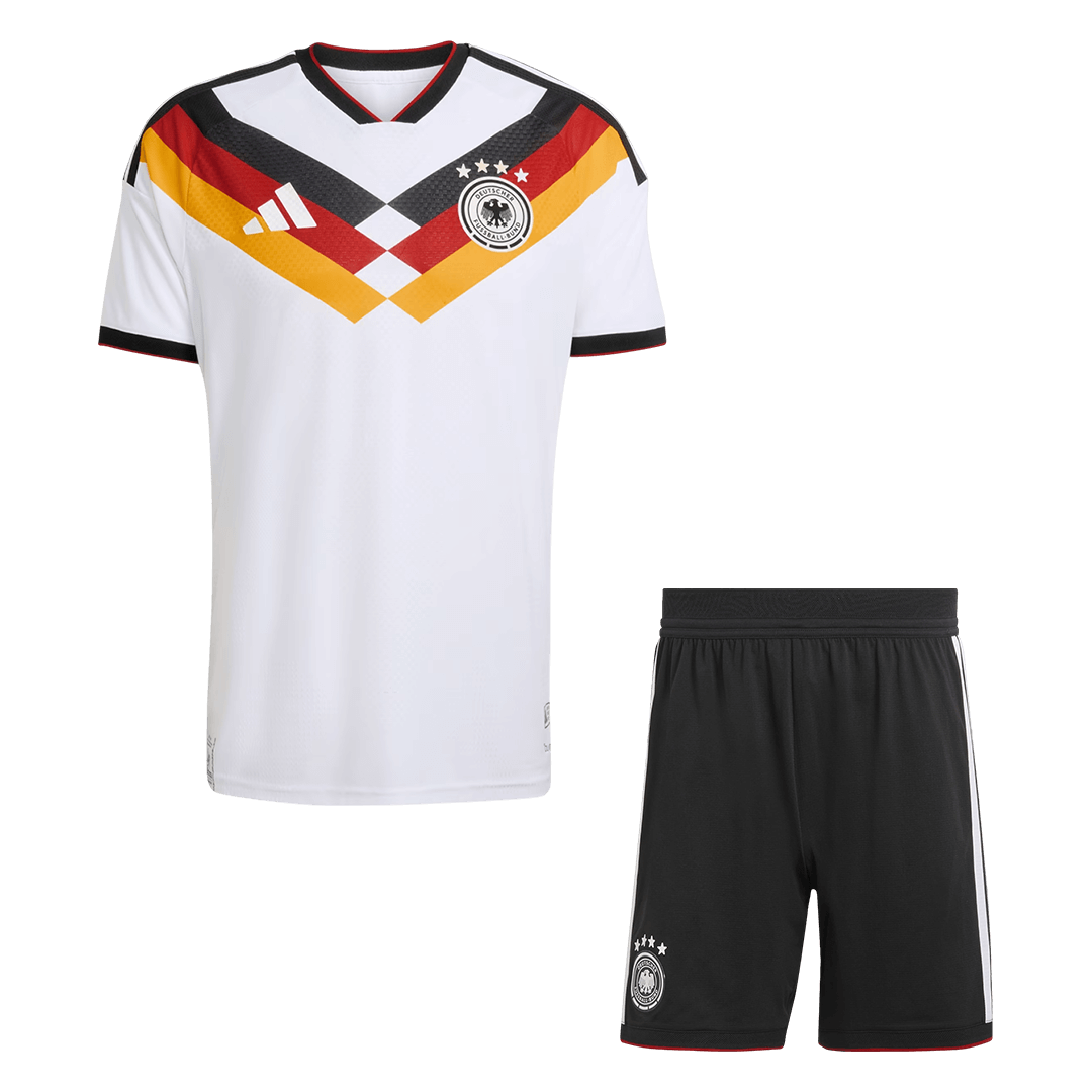 Germany Home Soccer Jersey Kit(Jersey+Shorts) World Cup 2026 White