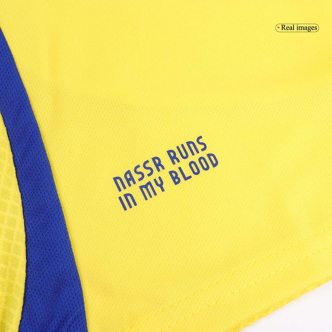 Al Nassr Home Soccer Jersey Kit 2024/25 Kids(Jersey+Shorts+Socks)
