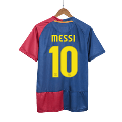 Maillot rétro de football Barcelone Messi #10 Domicile 2008/09 - UCL 