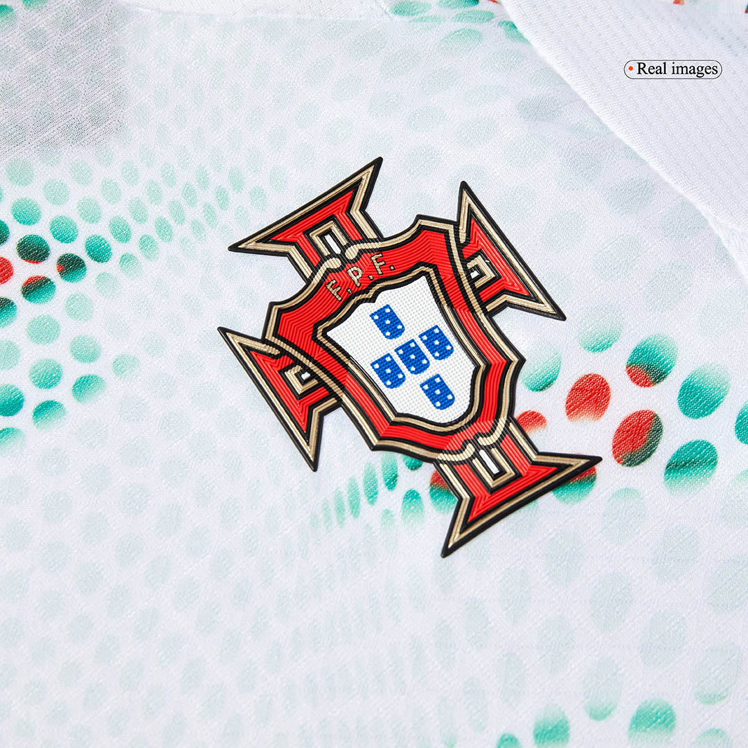 Maillot de football extérieur Portugal Ronaldo #7 authentique 2025