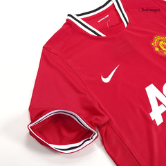 Men Retro Fan Version Manchester United Home Soccer Jersey 2011/12 Red