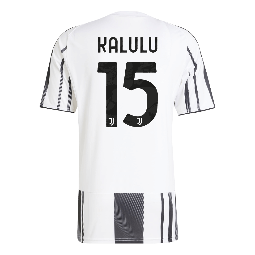 KALULU #15 Juventus Home Soccer Jersey 2025/26 Black&White