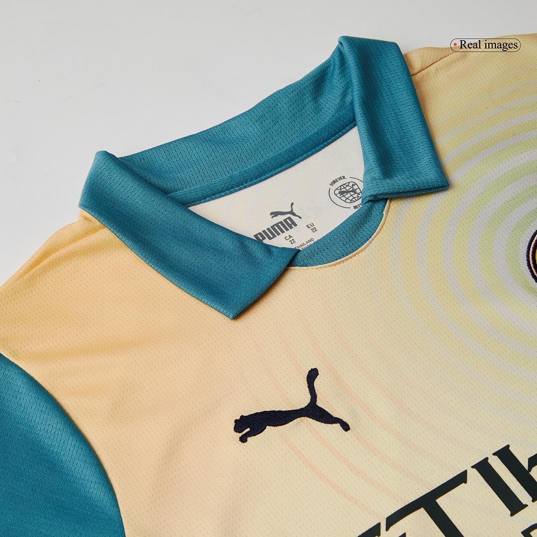 Maillot extérieur Manchester City 2024/25 pour enfant (maillot + short) - Definitely City (UCL)