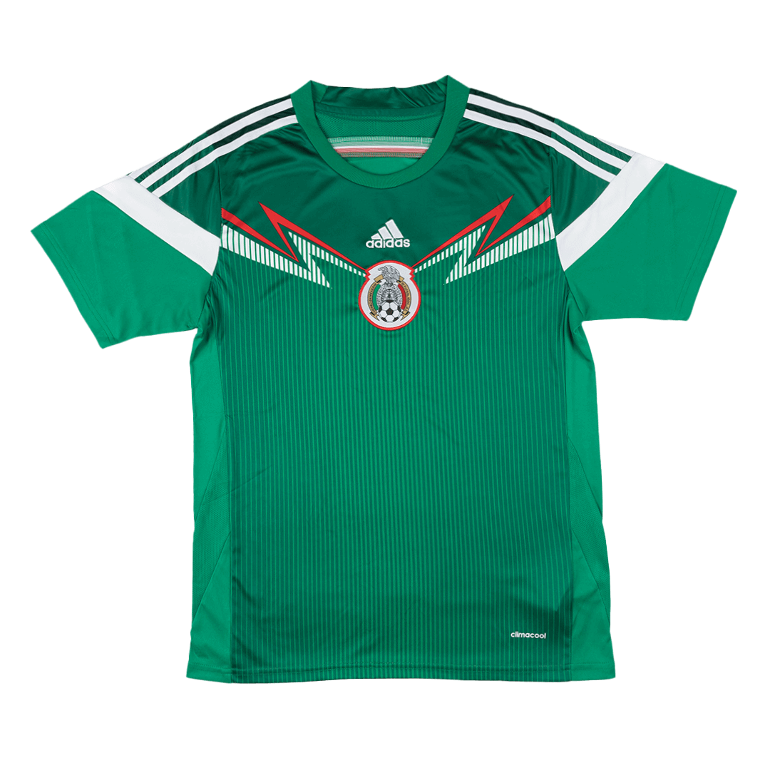 Retro 2014 Mexico Home Soccer Jersey Green