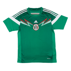 Retro 2014 Mexico Home Soccer Jersey Green