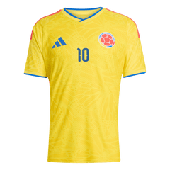 JAMES #10 Player Version Colombia Home Soccer Jersey World Cup 2026 Yellow