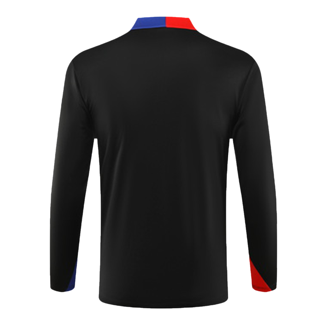 Kids Barcelona Zipper Sweatshirt Kit 2024/25