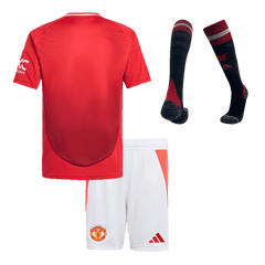 Maillot domicile Manchester United 2024/25 pour enfant (maillot, short, chaussettes)