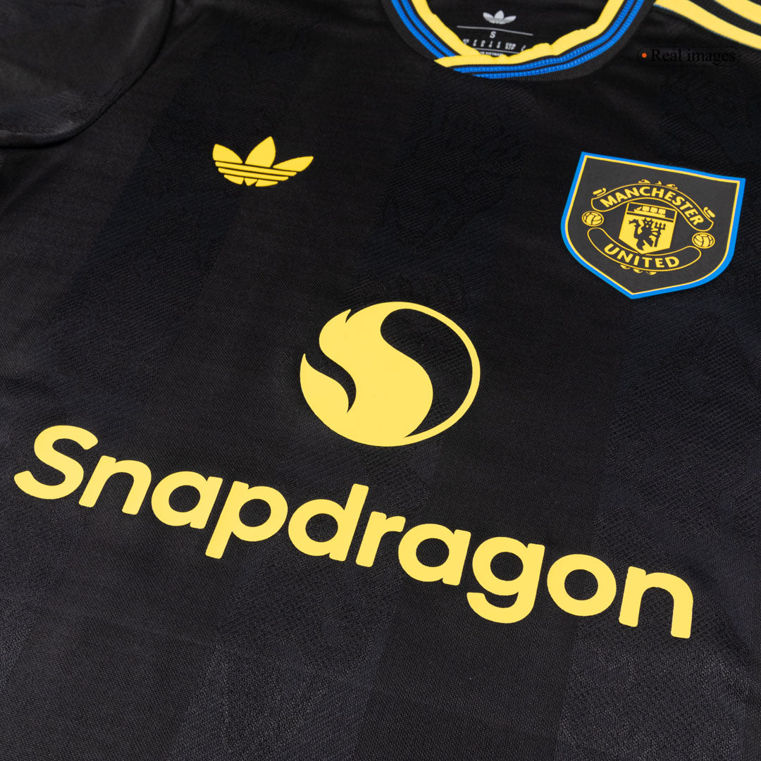 MOUNT #7 Manchester United Third Away Soccer Jersey 2025/26 Black