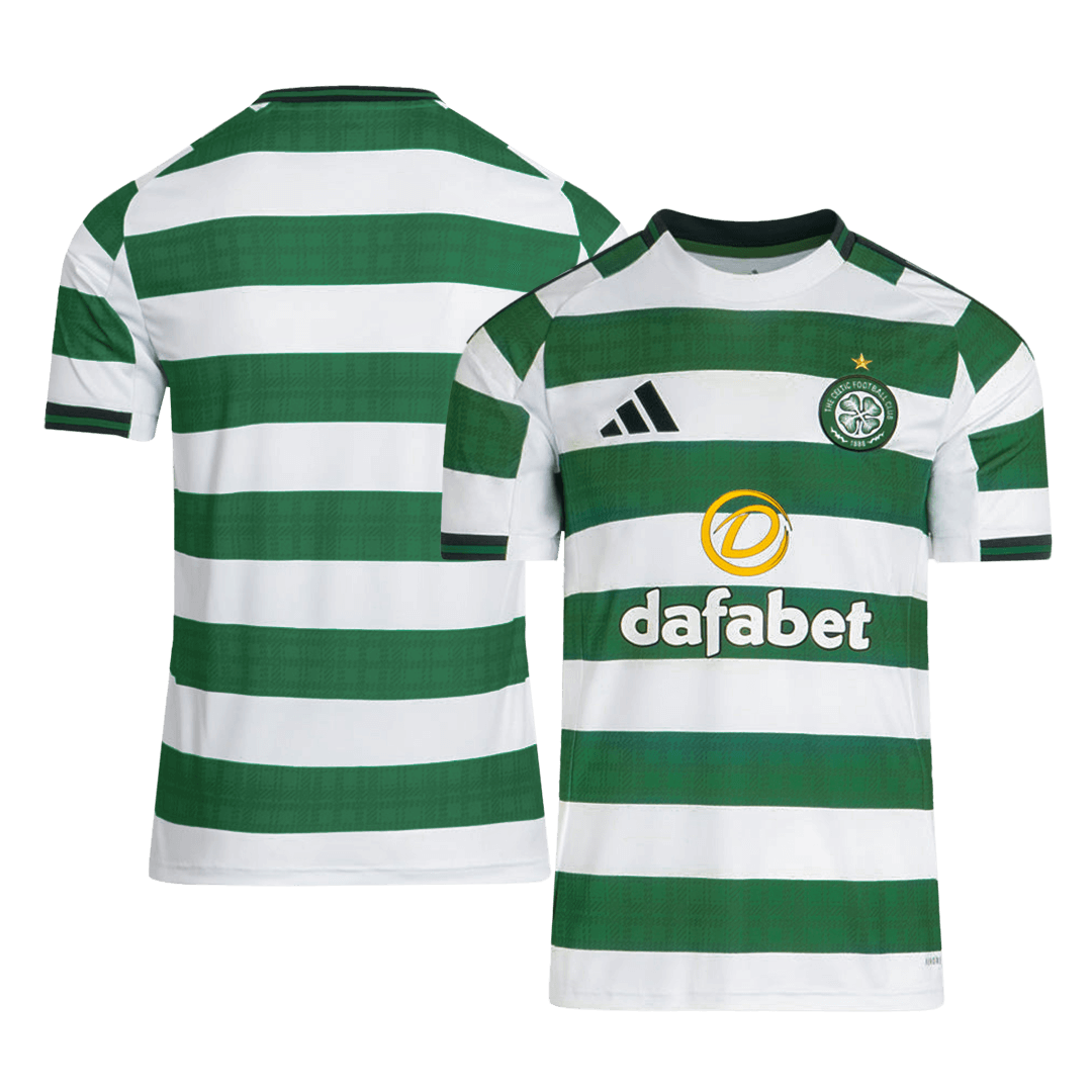 Maillot de football domicile du Celtic 2025/26 vert et blanc