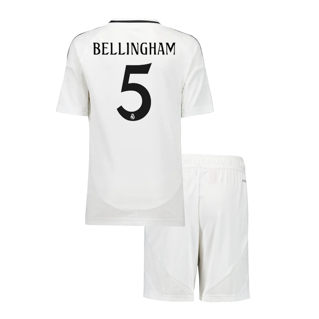 Real Madrid BELLINGHAM #5 Home Jersey Kit Kids(Jersey+Shorts)