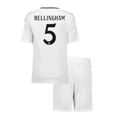 Real Madrid BELLINGHAM #5 Home Jersey Kit Kids(Jersey+Shorts)
