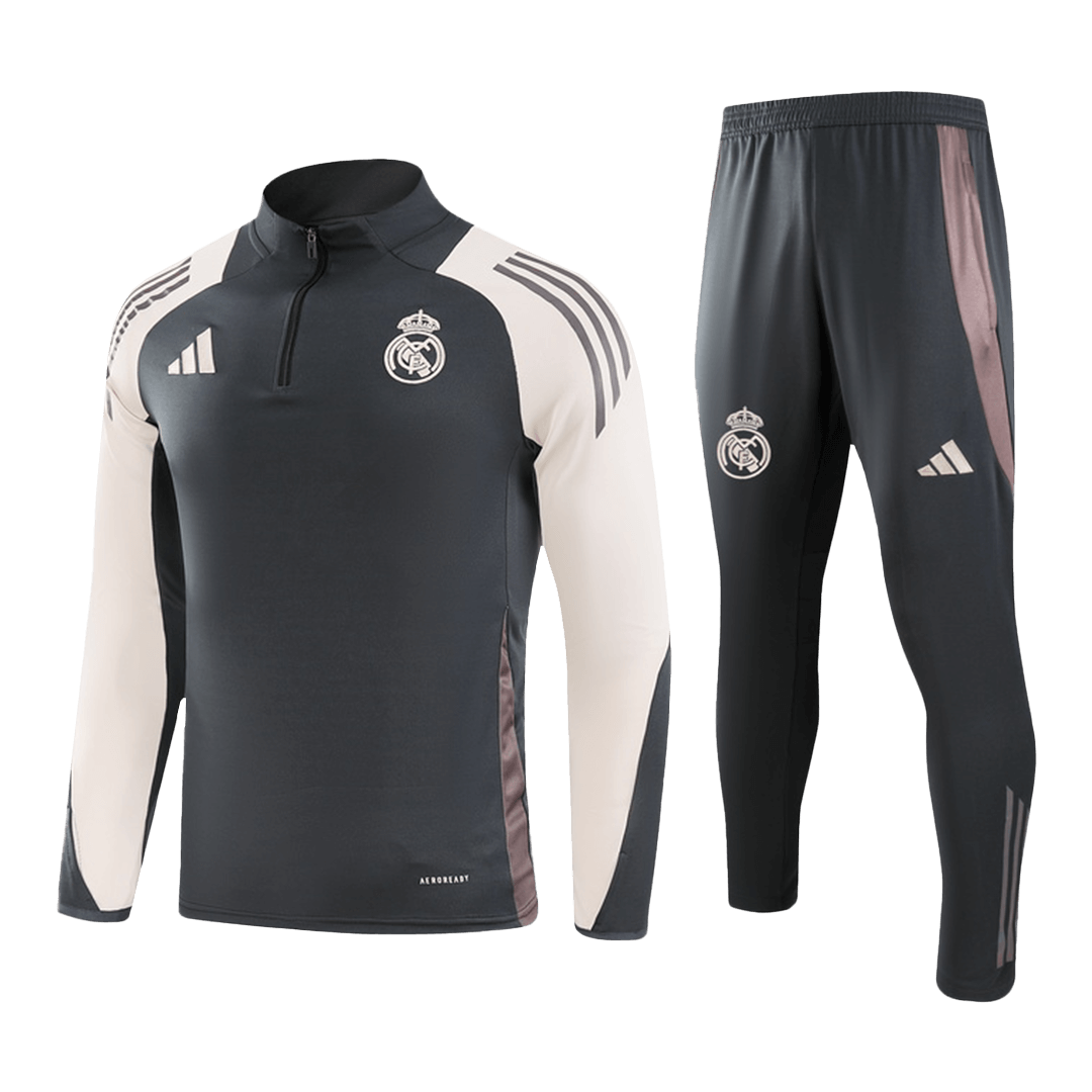 Ensemble sweat-shirt Real Madrid 2024/25 - Gris (haut et pantalon)