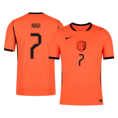 XAVI #7 Player Version Netherlands Home Soccer Jersey World Cup 2026 Orange