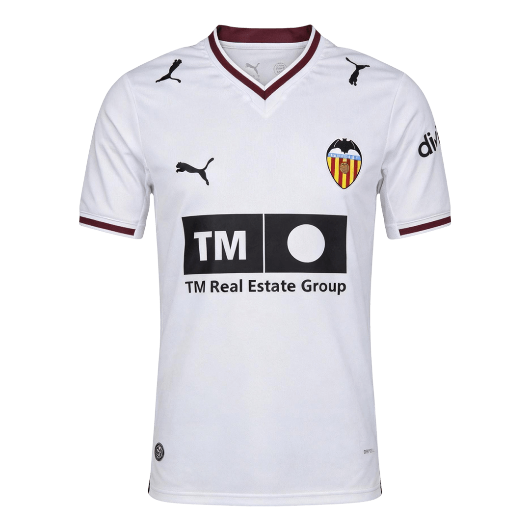 Men Fan Version Valencia Home Soccer Jersey 2026/27 White