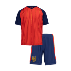 Kid's Spain Home Soccer Jersey Kit(Jersey+Shorts) World Cup 2026 Red