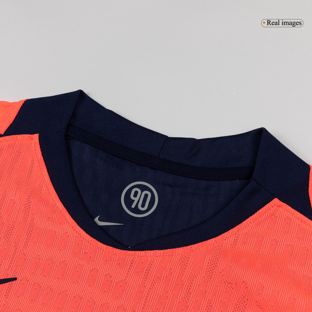ROONY #19 Authentic Barcelona Third Away Soccer Jersey 25/26 Orange- UCL