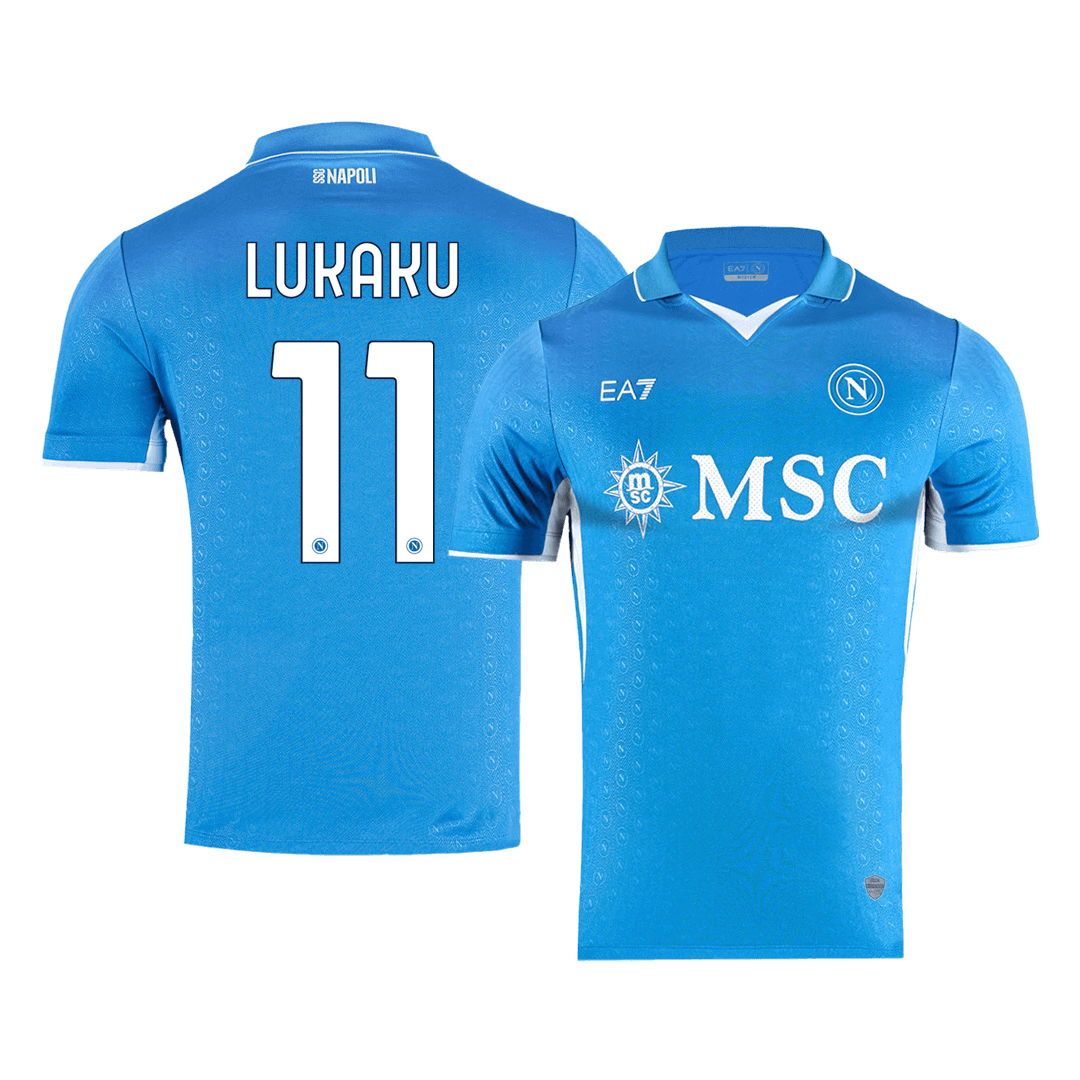 Napoli LUKAKU #11 Home Soccer Jersey Authentic 2024/25
