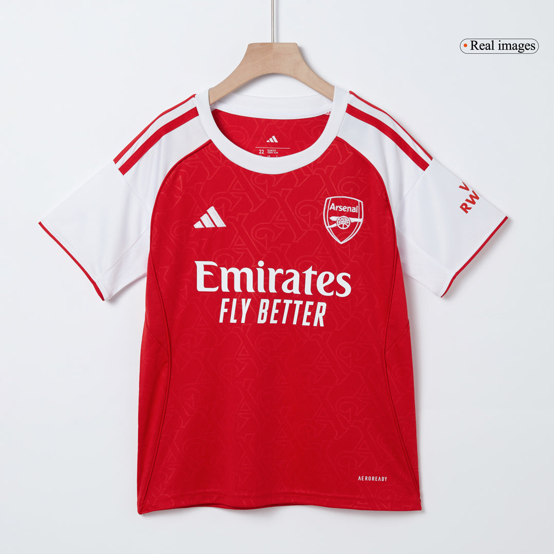 Arsenal Home Soccer Jersey Kit 2025/26 Kids(Jersey+Shorts)