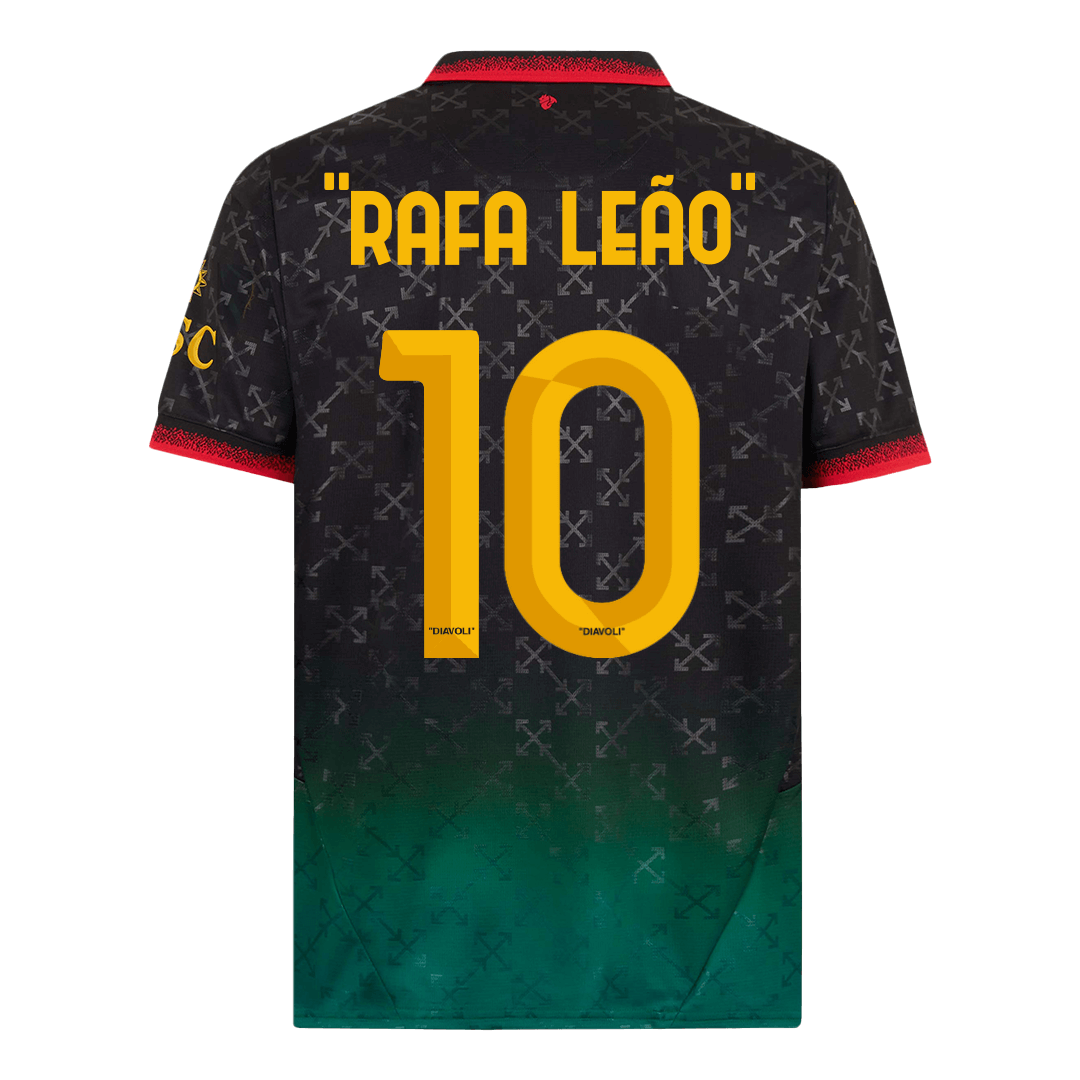 Maillot de football AC Milan "RAFA LEÃO" #10 Quatrième extérieur 2024/25