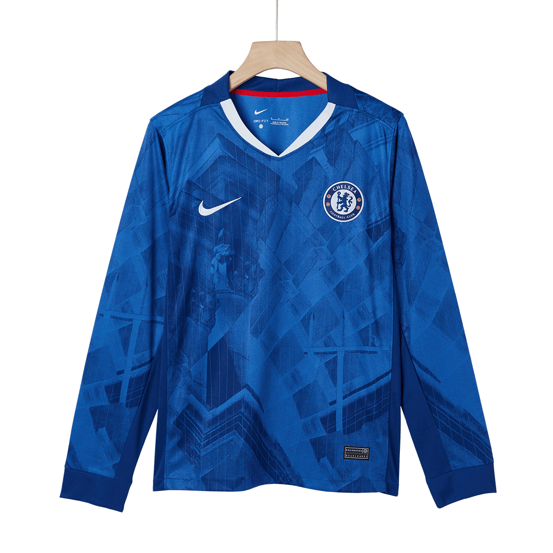 Chelsea Home Long Sleeve Soccer Jersey 2025/26 Blue
