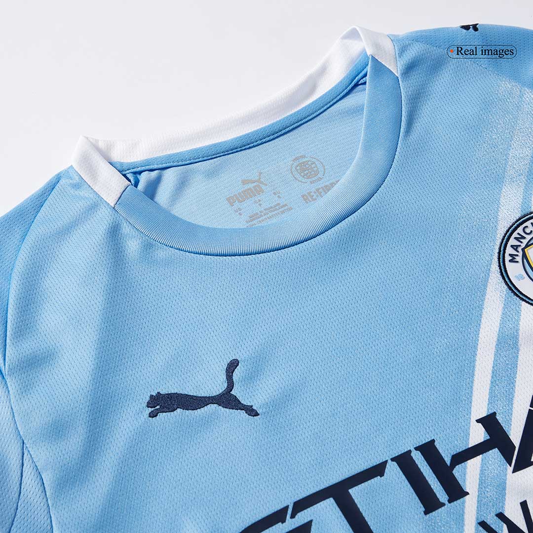 Manchester City Home Long Sleeve Soccer Jersey 2025/26 Blue