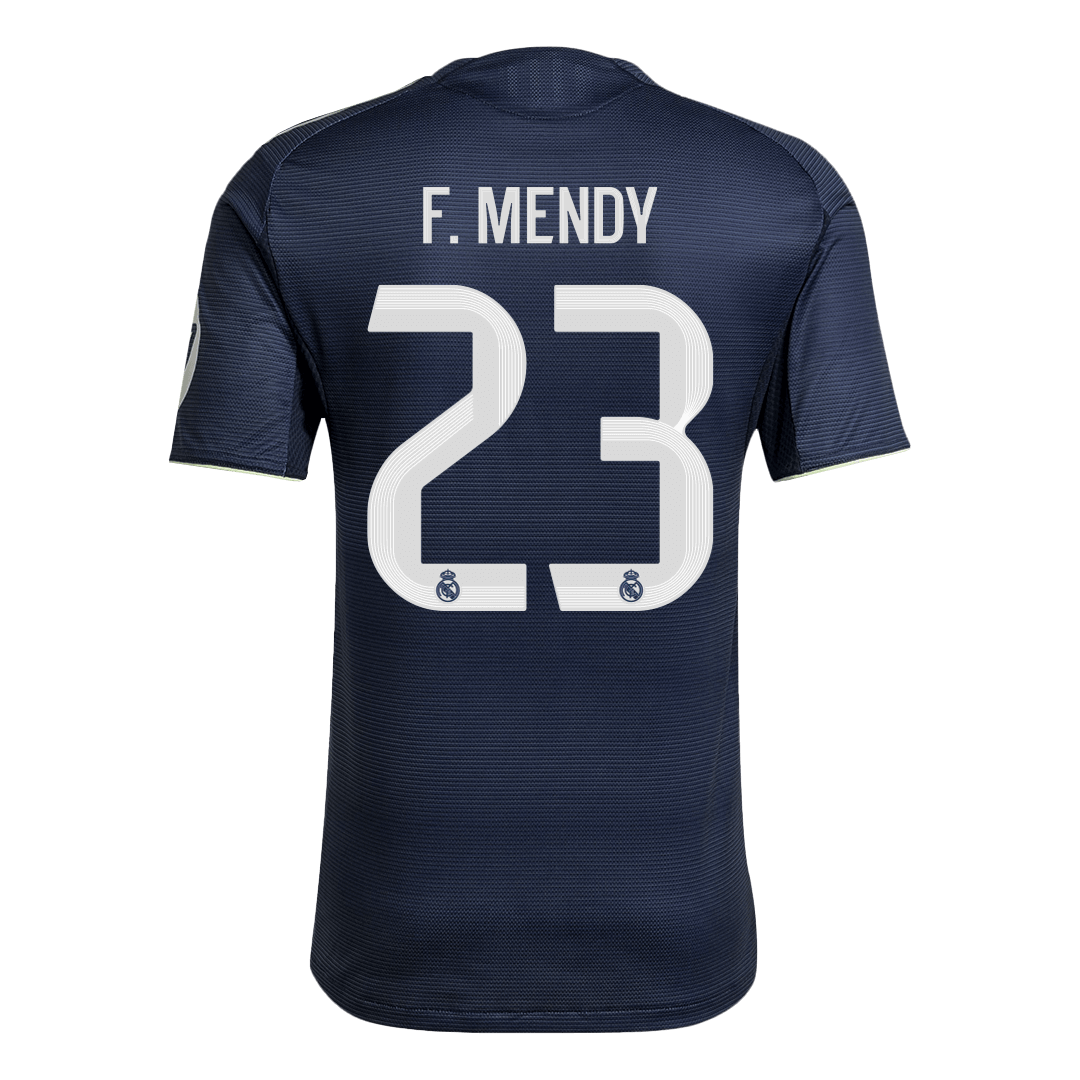 F.MENDY #23 Authentic Real Madrid Away Soccer Jersey 2025/26 Navy