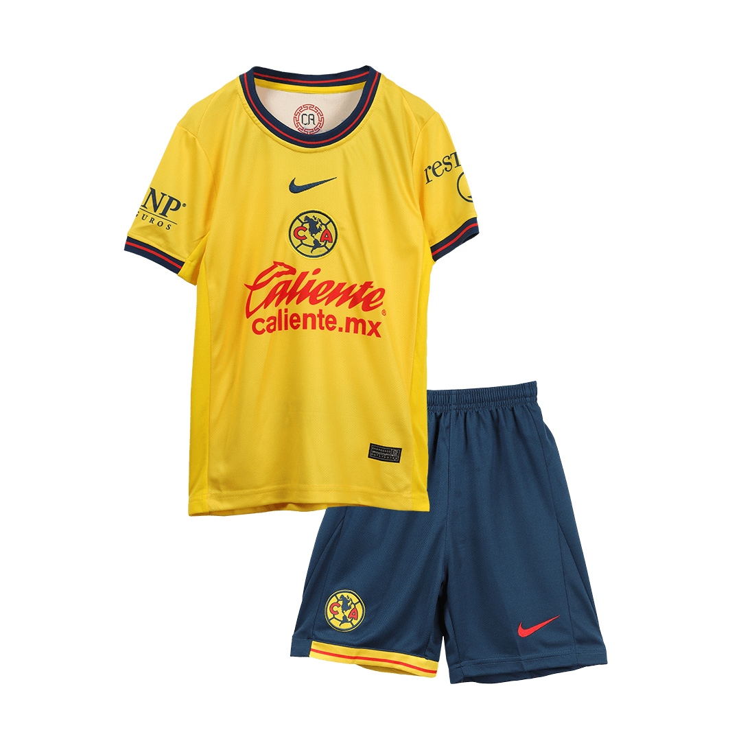 Club America Heim-Fußballtrikot-Set 2024/25 für Kinder (Trikot + Shorts)