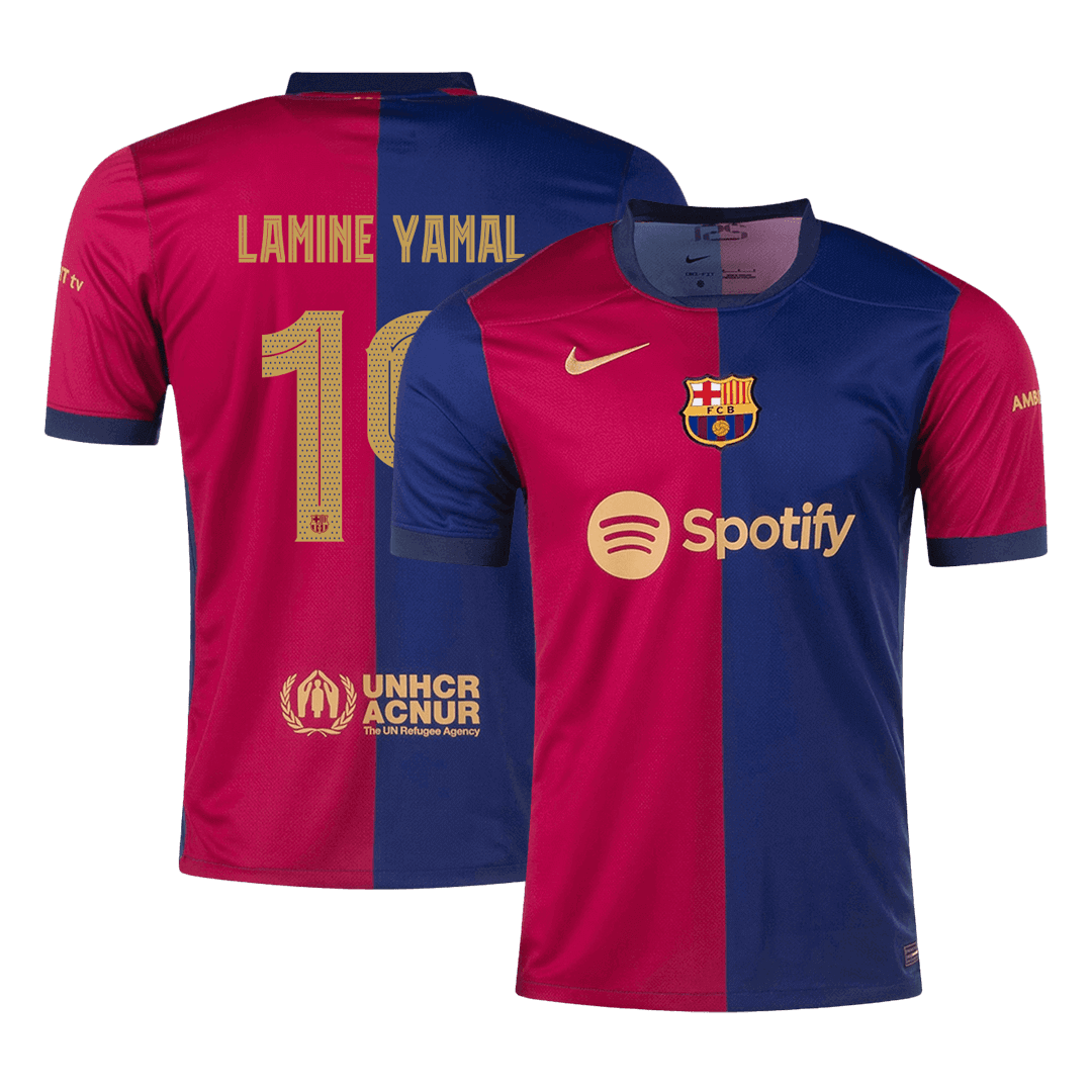 Maillot Barcelone LAMINE YAMAL #19 Domicile 2024/25 - Édition UCL