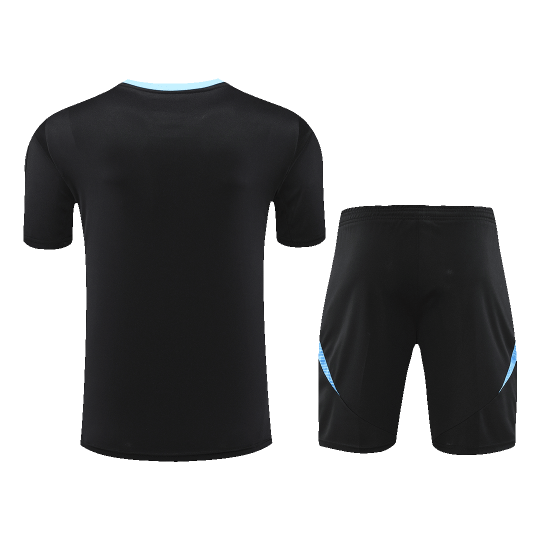 Maillot d'entraînement d'avant-match de l'Argentine pour la Copa America 2024 (maillot et short)