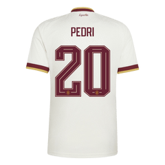 PEDRI #20 Spain Away Soccer Jersey World Cup 2026 White
