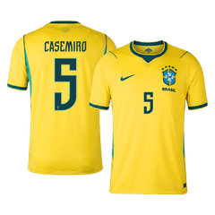 CASEMIRO #5 Brazil Home Soccer Jersey World Cup 2026 Yellow