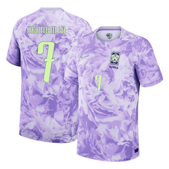 HEUNGMIN #7 Player Version South Korea Away Soccer Jersey World Cup 2026 Purple