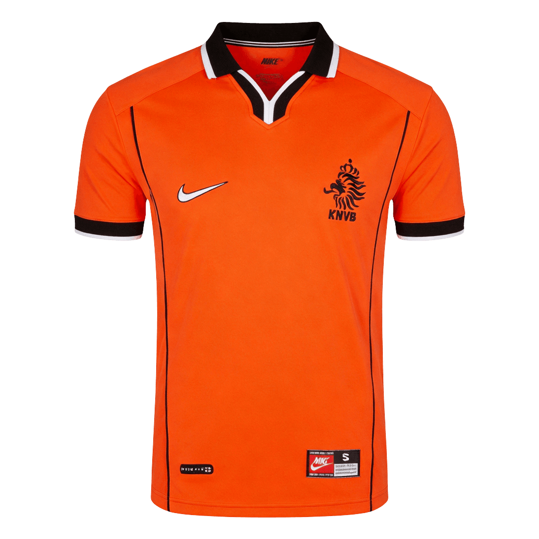 Retro Netherlands Home Soccer Jersey World Cup 1998 Orange