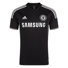 Men Retro Fan Version 13/14 Chelsea Third Soccer Jersey Short Sleeve Black