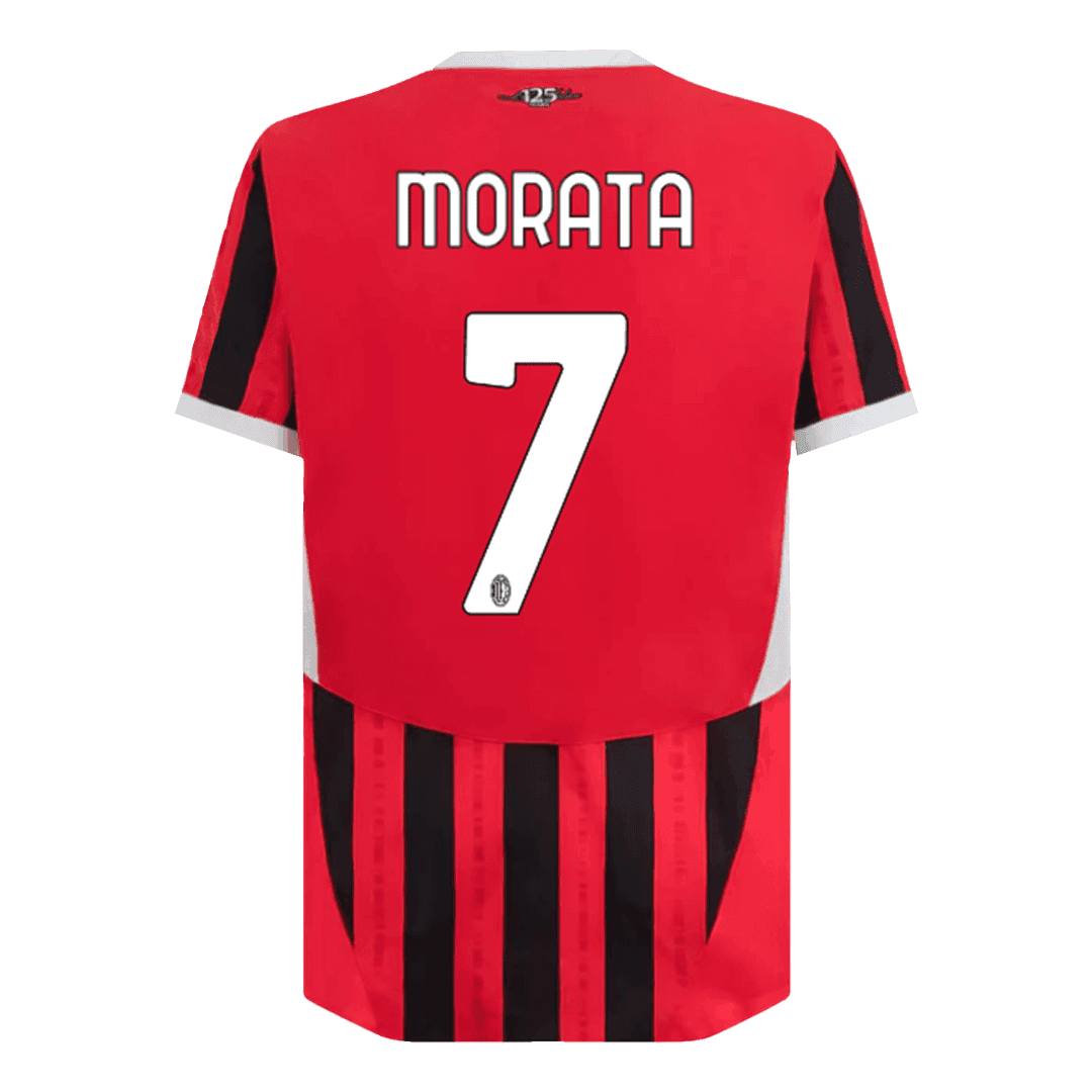 Maillot domicile authentique AC Milan MORATA #7 2024/25
