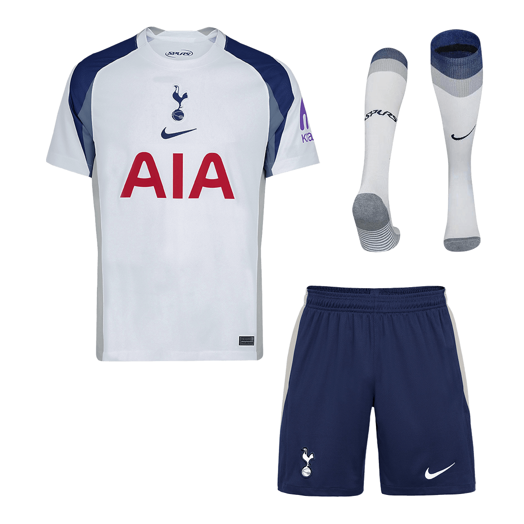 Tottenham Hotspur Home Soccer Jersey Kit(Jersey+Shorts+Socks) 2025/26 White