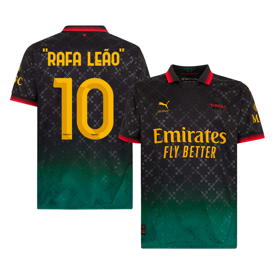 Maillot de football AC Milan "RAFA LEÃO" #10 Quatrième extérieur 2024/25