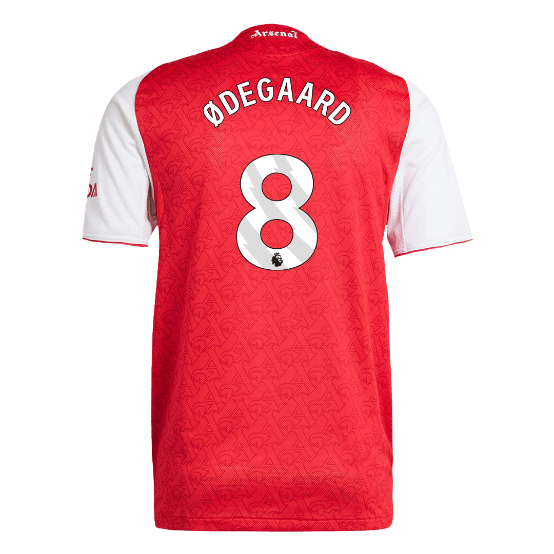 ØDEGAARD #8 Authentic Arsenal Home Soccer Jersey 2025/26 Red