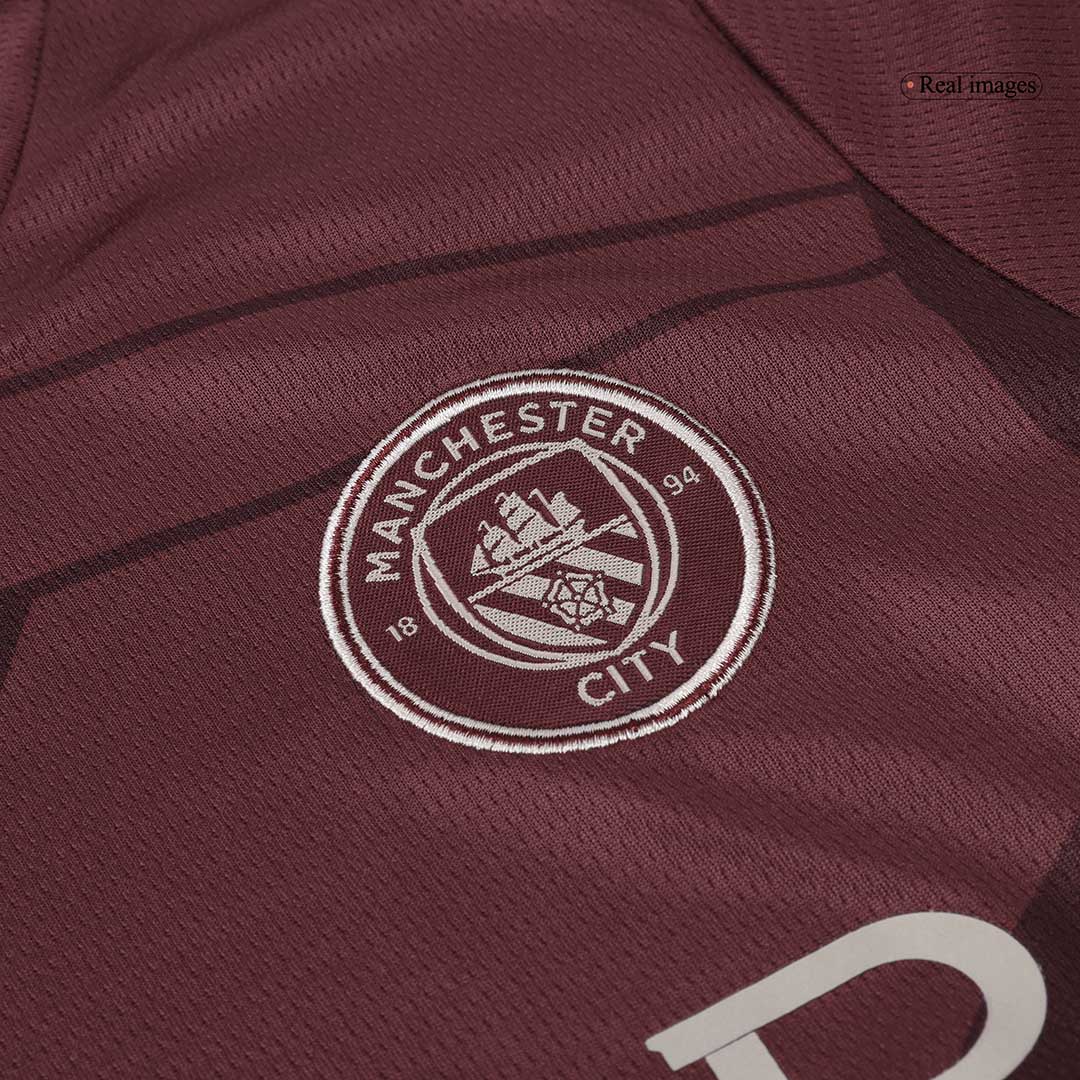 Maillot de football extérieur Manchester City 3e édition 2024/25 pour enfant (maillot, short, chaussettes)