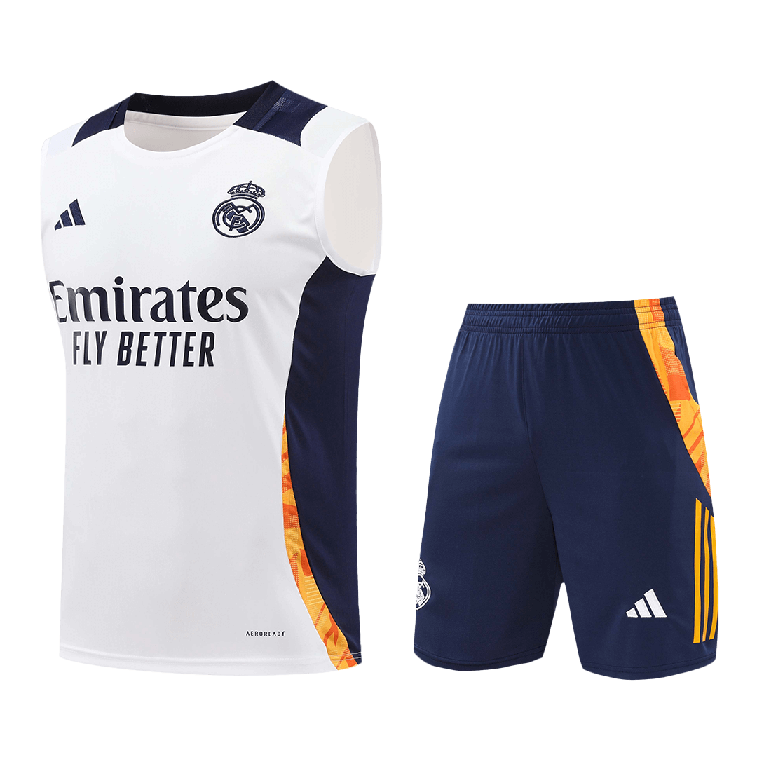 Real Madrid Pre-Match Fußballtrikot-Set 2024/25 (Trikot + Shorts)