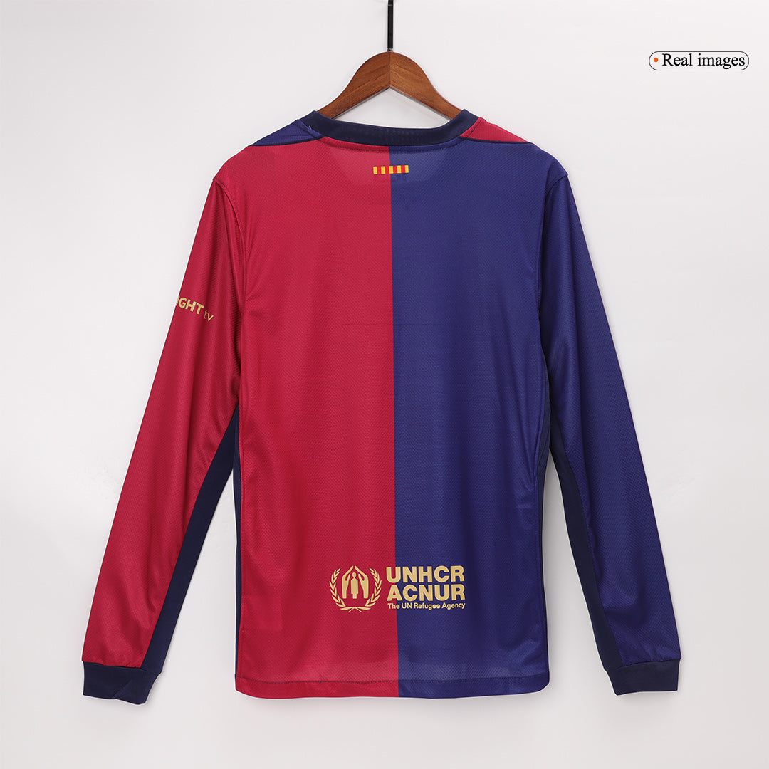 Barcelona Langarm-Heimtrikot 2024/25