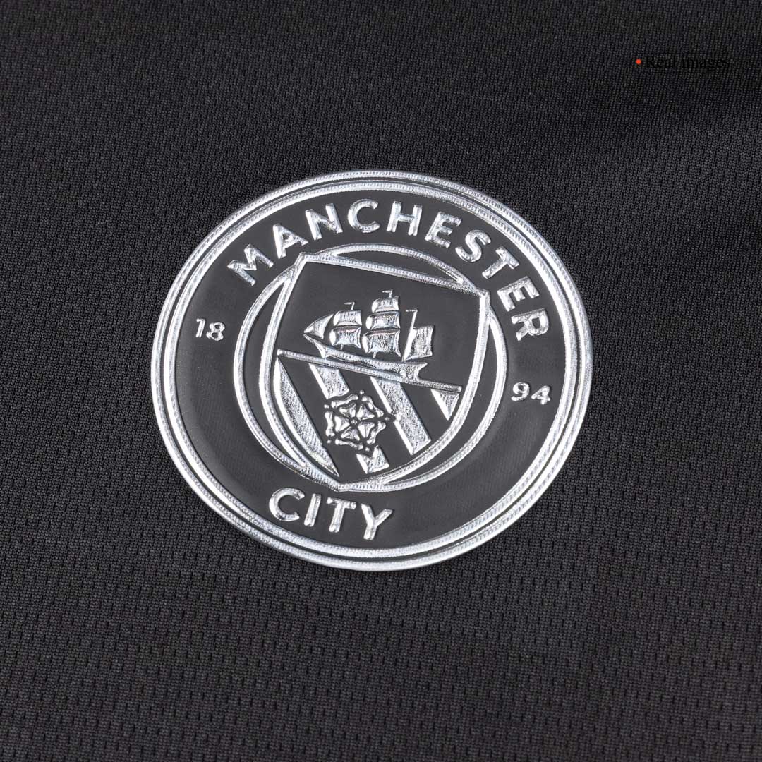 REIJNDERS #4 Manchester City Away Soccer Jersey 2025/26 Black