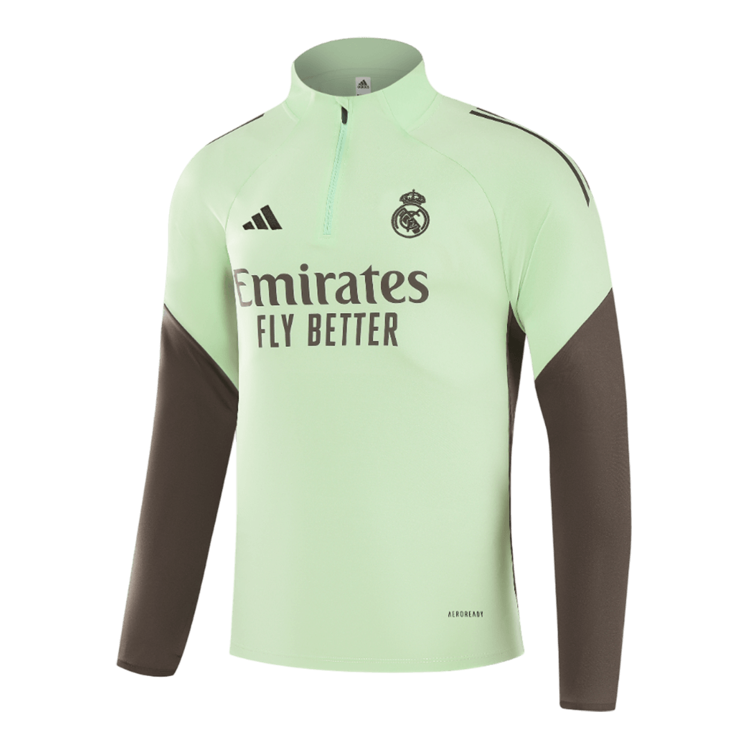 Real Madrid Zipper Sweatshirt Kit(Top+Pants) 25/26 Green