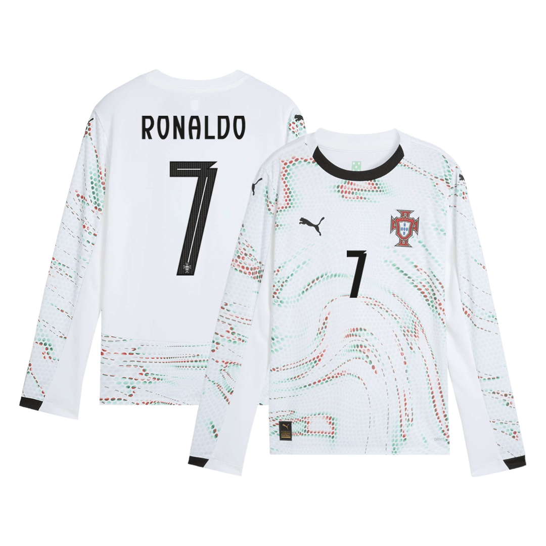 Maillot de football extérieur Portugal Ronaldo #7 2025