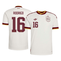 RODRIGO #16 Player Version Spain Away Soccer Jersey World Cup 2026 White