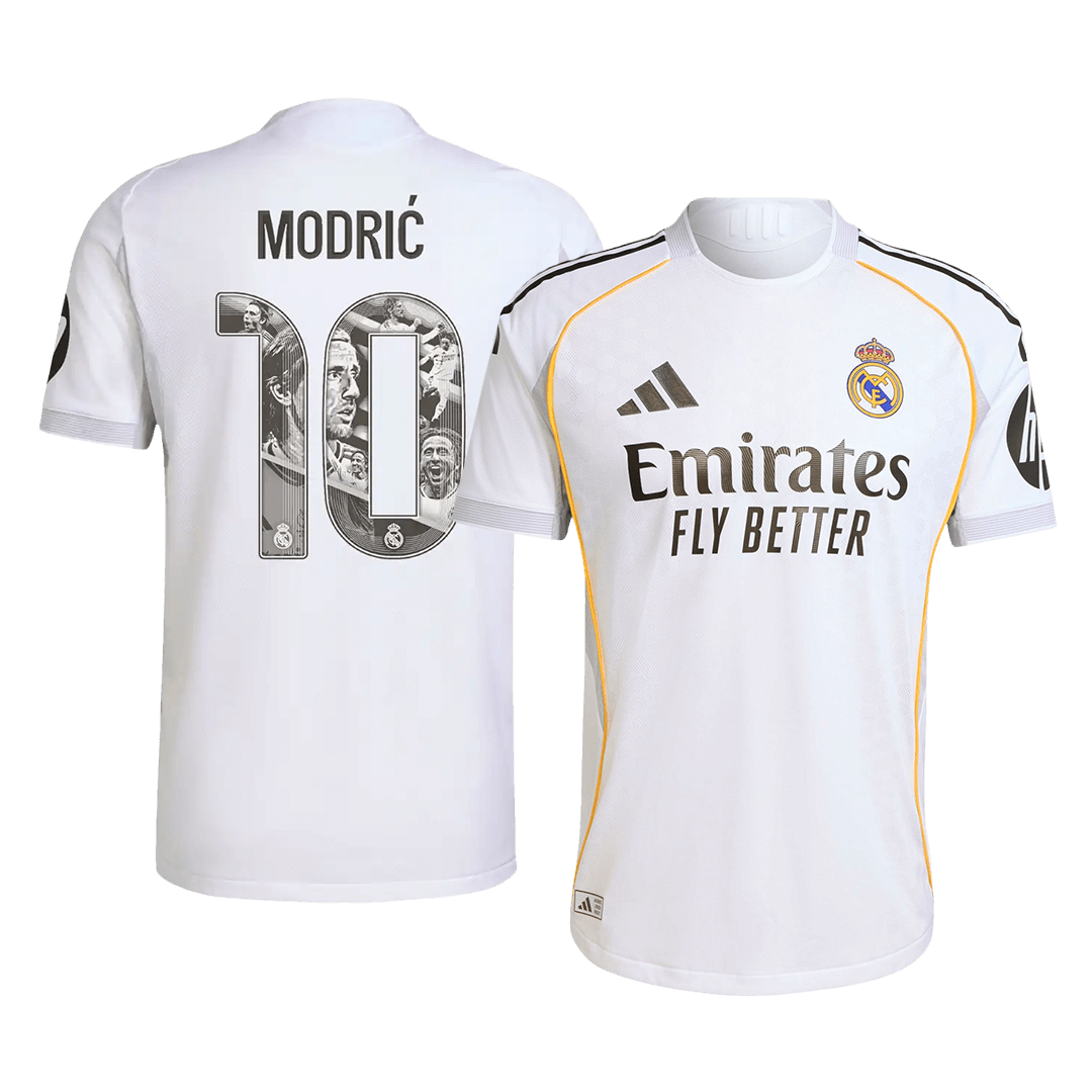 MODRIĆ Special #10 Authentic Real Madrid Home Soccer Jersey 2025/26 White