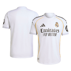 Maillot de football domicile authentique du Real Madrid 2025/26 blanc