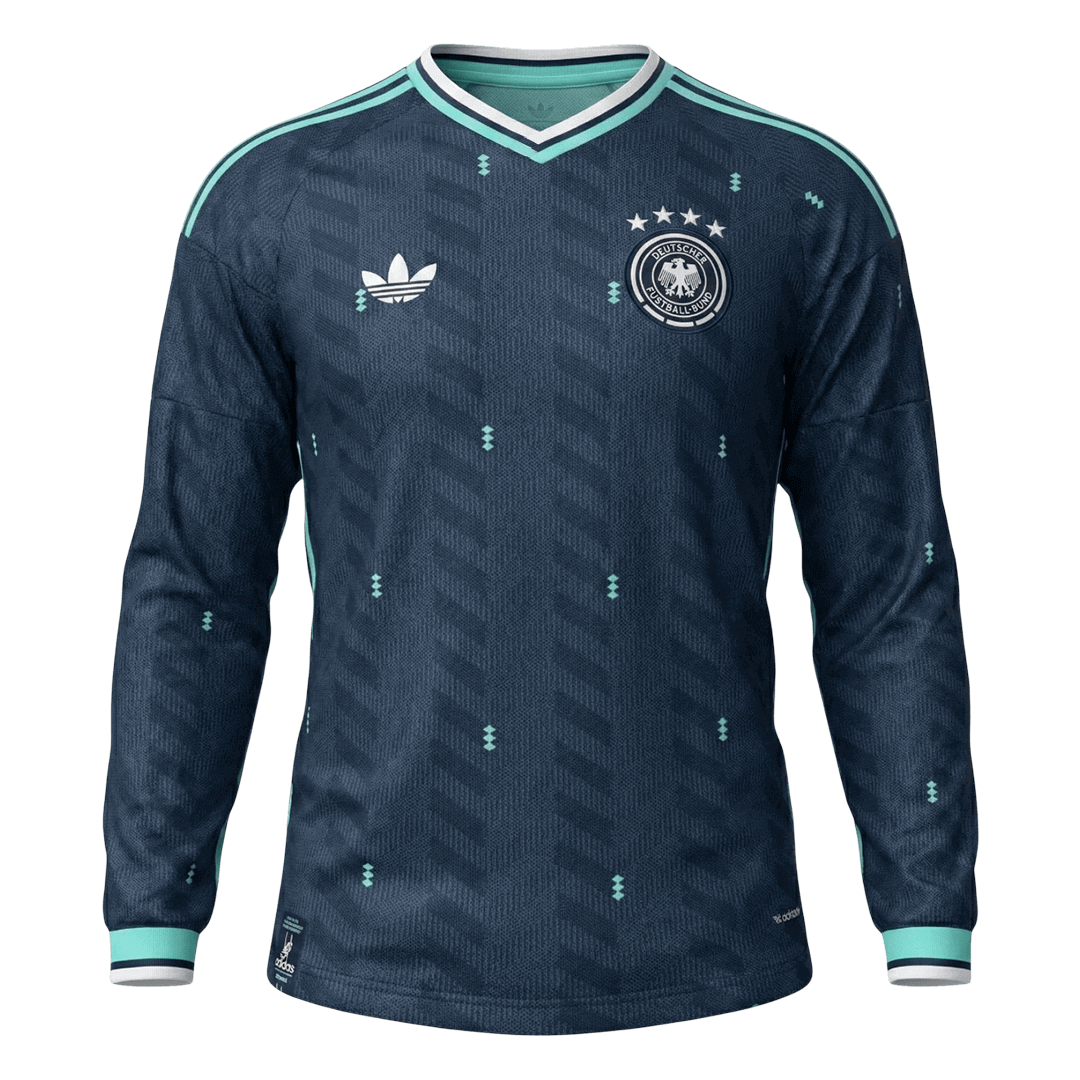Germany Away Long Sleeve Soccer Jersey World Cup 2026 Navy